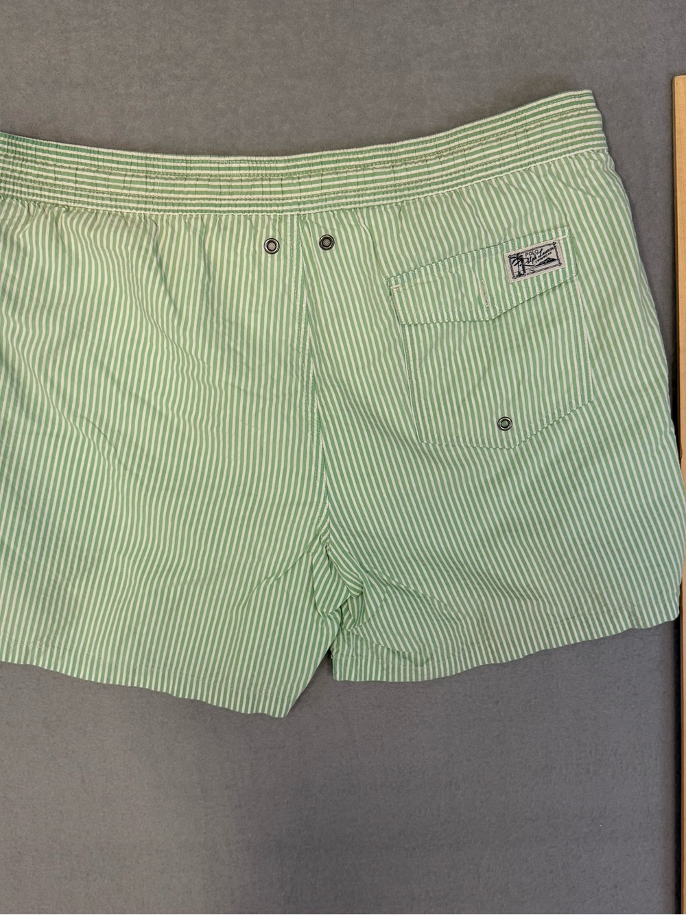 Polo Ralph Lauren Men's Traveler Seersucker Swim Trunks Green Med Old Money Prep - Picture 8 of 12